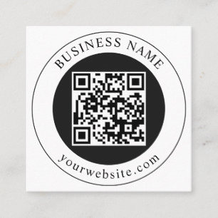 Tarjeta De Descuentos Código QR con nombre de empresa editable