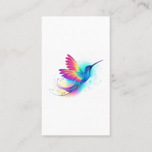 Tarjeta De Descuentos Colibrí arcoiris exótica