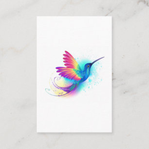 Tarjeta De Descuentos Colibrí arcoiris exótica