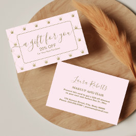 Tarjeta De Descuentos Corona de Oro Lujo Femenino