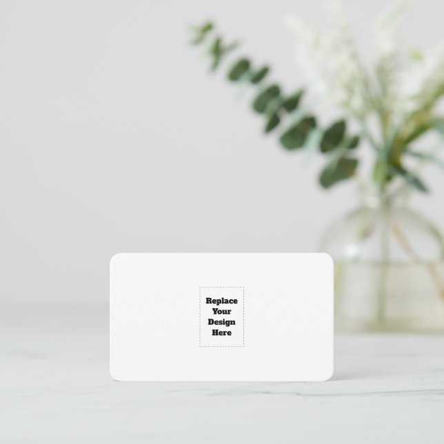 Tarjeta De Descuentos Crea tu propio blanco (Anverso de pie)
