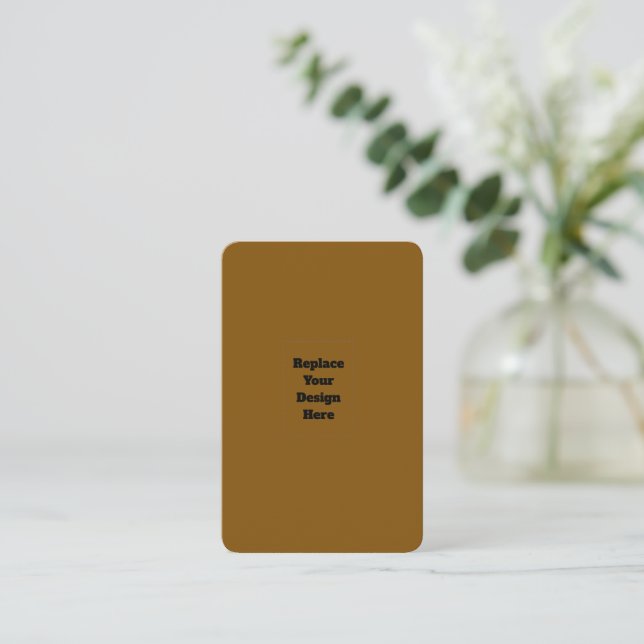 Tarjeta De Descuentos Crea tu propio marrón (Anverso de pie)