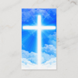 Tarjeta De Descuentos Cruz del cristiano ligero del personalizable del