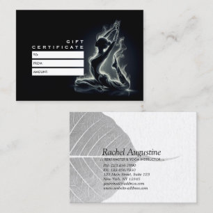 Tarjeta De Descuentos Curador de Reiki de yoga, una pierna de paloma