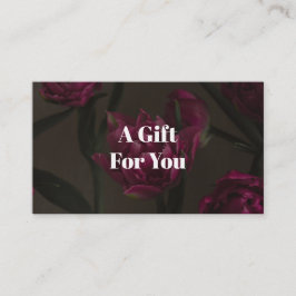 Tarjeta De Descuentos Dark floral aesthetic