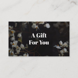 Tarjeta De Descuentos Dark floral aesthetic
