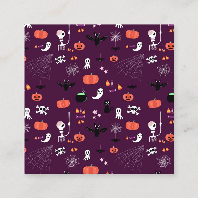 Tarjeta De Descuentos Día de las Brujas (Anverso)
