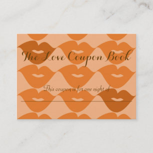 Tarjeta De Descuentos El libro de cupones del amor