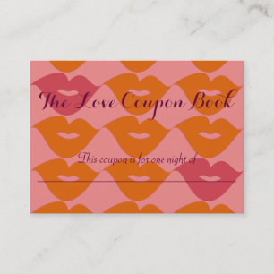 Tarjeta De Descuentos El libro de cupones del amor