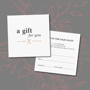 Tarjeta De Descuentos Falso estilista elegante elegante simple del