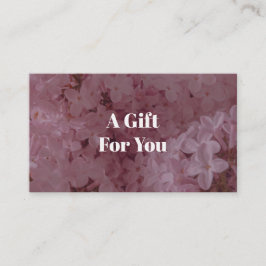 Tarjeta De Descuentos Feminine and romantic pink lilac 