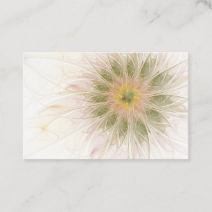 Tarjeta De Descuentos Flores suaves y tiernas fantasía fractal