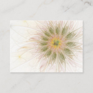 Tarjeta De Descuentos Flores suaves y tiernas fantasía fractal