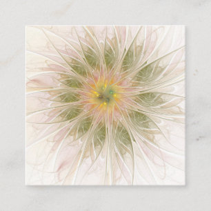 Tarjeta De Descuentos Flores suaves y tiernas fantasía fractal