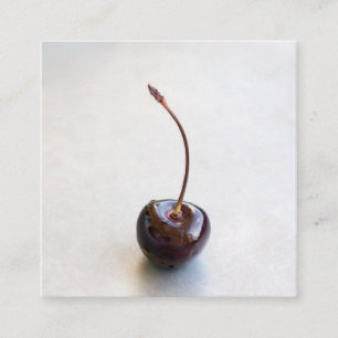 Tarjeta De Descuentos Fotografía de Cereza Roja Fresca