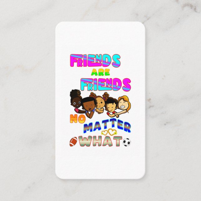 Tarjeta De Descuentos Friends Are Friends No Matter What (Anverso)