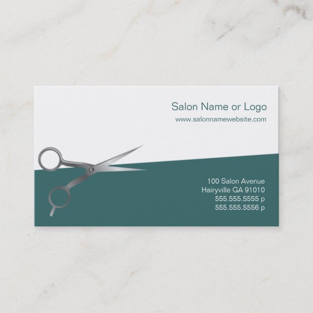 Tarjeta De Descuentos Hair Salon Business and Coupon Cards (Anverso)