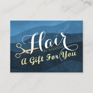 Tarjeta De Descuentos Hair Salon Hairstylist Gister Certificate Scissors