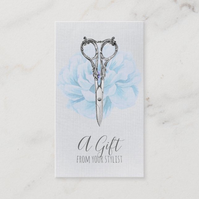 Tarjeta De Descuentos hairstylist hair stylist gift certificate xmas (Anverso)