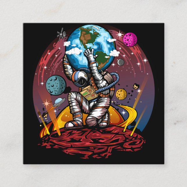 Tarjeta De Descuentos Hombre del espacio de Atlas (Anverso)