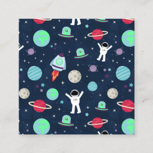 Tarjeta De Descuentos Ilustración de patrón espacial