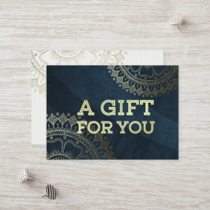 Tarjeta De Descuentos Instructor de Meditación de Yoga Oro Mandala Marin