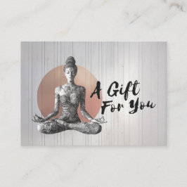 Tarjeta De Descuentos Instructor de Meditación de Yoga Reiki Master Lotu