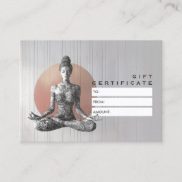 Tarjeta De Descuentos Instructor de Meditación de Yoga Reiki Master Lotu