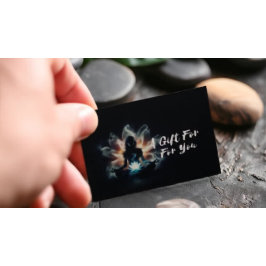 Tarjeta De Descuentos Instructor de Yoga Meditación Pose GlowMist Lotus