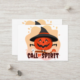 Tarjeta De Descuentos Llamado de Espíritu de Halloween