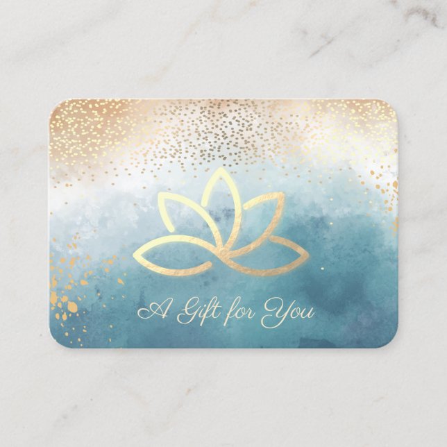Tarjeta De Descuentos Loto de oro,Confetti,Esplash de pintura (Anverso)