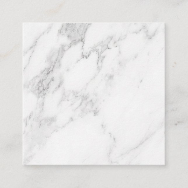 Tarjeta De Descuentos Mármol Blanco (Anverso)