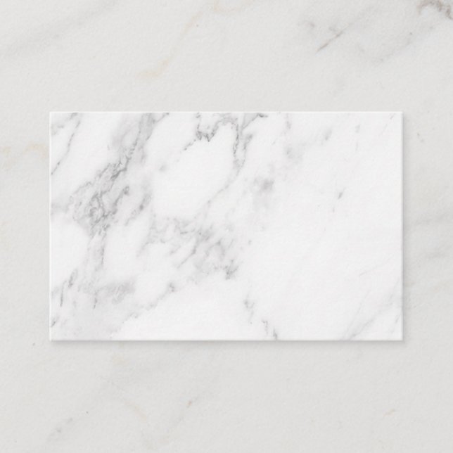 Tarjeta De Descuentos Mármol Blanco (Anverso)