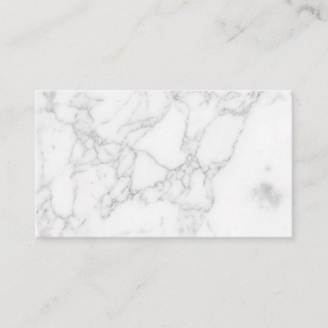 Tarjeta De Descuentos Mármol Blanco (Anverso)