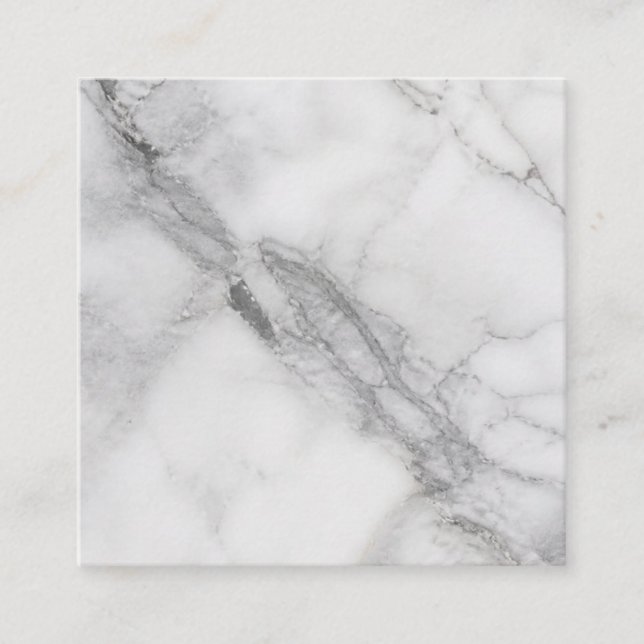 Tarjeta De Descuentos Mármol Blanco (Anverso)