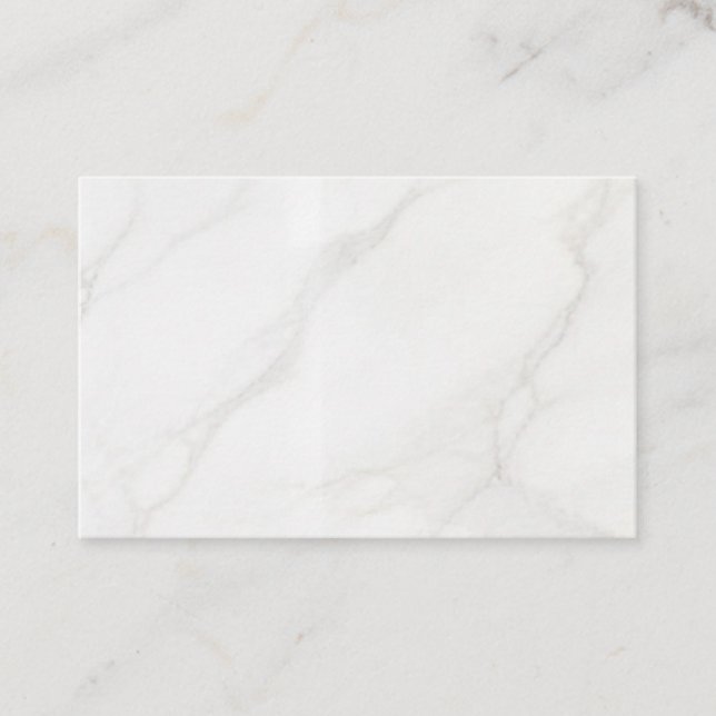 Tarjeta De Descuentos Mármol Blanco (Anverso)