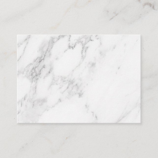 Tarjeta De Descuentos Mármol Blanco (Anverso)