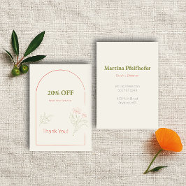 Tarjeta De Descuentos Mediterranean & Elegant