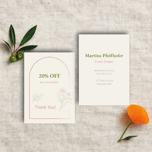 Tarjeta De Descuentos Mediterranean & Elegant (Subido por el creador)