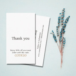 Tarjeta De Descuentos Minimalista elegante Faux Gold Heart Shop