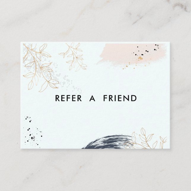 Tarjeta De Descuentos Modern Salon Discount Card Rabattkarte (Anverso)