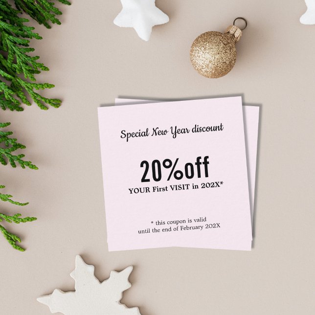 Tarjeta De Descuentos Moderna Belleza rosa claro y elegante (Subido por el creador)