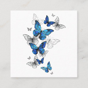 Tarjeta De Descuentos Morfo de las mariposas voladoras azules