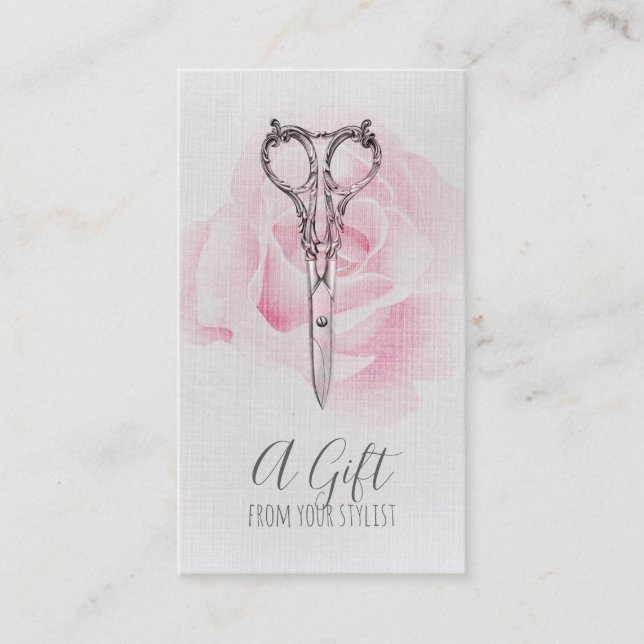 Tarjeta De Descuentos Navidad de regalo de peluquería (Anverso)