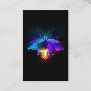 Tarjeta De Descuentos Neon Firefly en negro