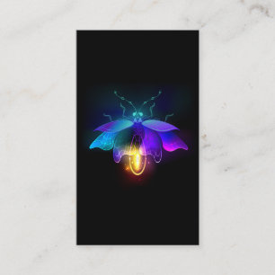 Tarjeta De Descuentos Neon Firefly en negro