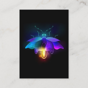 Tarjeta De Descuentos Neon Firefly en negro