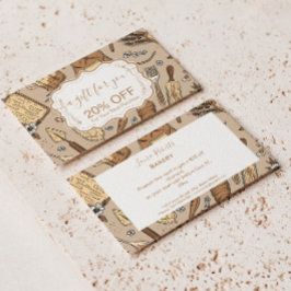 Tarjeta De Descuentos Pastel Bakery Branding