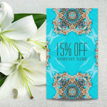 patrón de henna bohemiana turquesa instructor de y