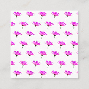 Tarjeta De Descuentos patrón de margarita rosa